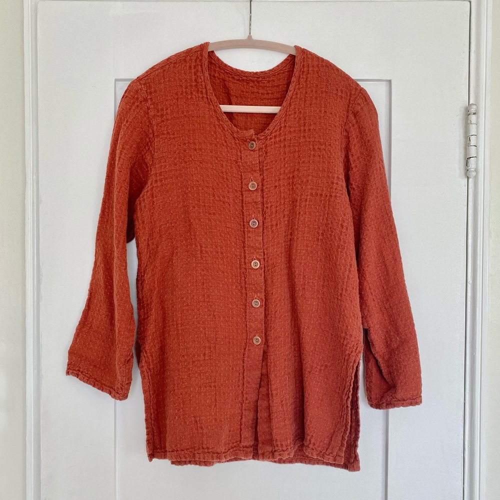 Flax Button Down Top